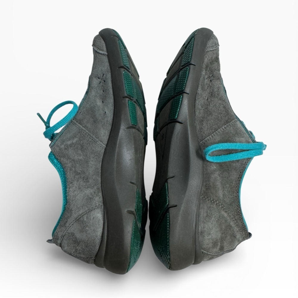 Dansko Elise Gray Suede Walking Shoes Teal Accents Comfort Size EU 39 US 8.5-9 - Picture 7 of 9
